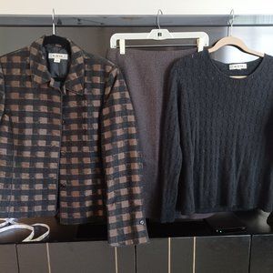 3-Piece Blue Ice Suit - Brown/Black - Size 14